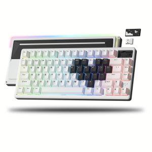 Womier | Womier SK71Pro Wireless Mechanical Keyboard QMK/VIA Programmable Tri-Mode Bluetooth/2.4G/USB-C Hot-Swappable RGB Gaming Keyboard