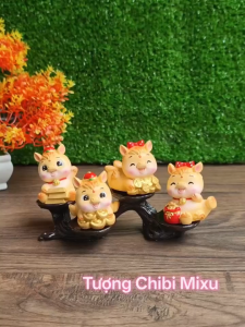 Bộ 04 chú Ngựa 5cm cho năm mới may mắn và tài lộc