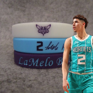 Lamelo Ball Honeycomb 2 Basketball Star Glow in the Dark Sports Bracelet Silicone Wristband for Couples Fan Gear Home Court