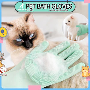 Rennas Dog Bath Brush Silicone Brush For Dog Brush For Cat Bath Brush For Pet Brush Dog Comb Cat