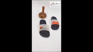 LILY SHOES - Elmo Black Sendal Santai Karakter Lucu slop karet