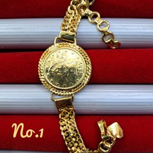 Gelang Rupiah Lilit Wanita Tempahan Lapis Emas Seperti Emas Asli Model Terbaru