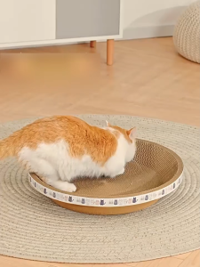 Premium Cat Scratcher Lounge - Durable Multi-Use Cat Bed with Soft Cushion for All Breed Cats