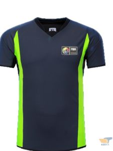 Gray Green Slim Basketball Referee Clothing Tops Sweat-Absorbent Breathable Customizable Printed Logo Printing