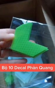Bộ 10 Tem Decal Mũi Tên Phản Quang Trang Trí Xe Hơi Và Cảnh Báo An Tòan Nhiều Màu