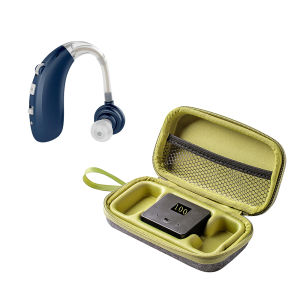 Digital BTE Hearing Aid Wireless Durable Hearing Amplifier with Rechargeable Bag