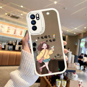 NAZHIMING | Mirror High-End Fashion Ins Style Anti-Drop Phone Case For OPPO Reno6 Pro
