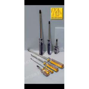 Obeng set 7 pcs - obeng Crystal - in Line Screwdriver set - jetjo tools