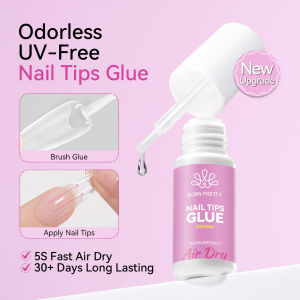 BORN PRETTY 15ml 6 IN 1 Nail Glue Gel Nail Art Polish Transparent Clear Function UV Gel looming Gel Strengthener Extension Varnish