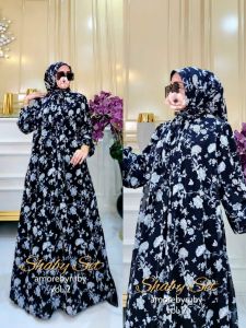 gamis shaby set gamis +hijab Amore by ruby