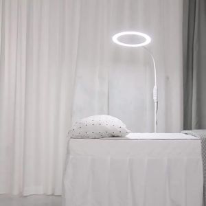 Beauty eyelash lamp salon beauty Floor lamp for tattoo adjustable standing lamp cold light shadowless lamp nail tattoo eyebrow eyelash extensions soft light super bright