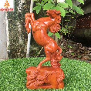 [CHIÊU TÀI RƯỚC LỘC] Tượng ngựa phong thủy để bàn gỗ hương cao cấp nguyên khối mẫu nhất mã phi thiên cao 30 cm mang lại sự may mắn tiền tài sự thăng tiến trong công việc cho gia chủ