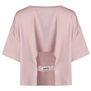 Maxrun Womens Loose Large-Size Short Sleeve Fitness Wear Ultra-Light Breathable Elastic Force Spandex Crewneck Athletic T-Shirt