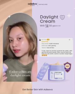 Adleeva Skincare Bundle Kit Daylight Cream/Sunglow Lazy Sunscreen & Retiglow Booster Night Cream Isi 2pcs