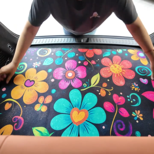 4PCS Non-Slip Synthetic Rubber Universal Fit Fraternity Car Floor Mat Easy to Clean Waterproof Interior Accessories Car Carpet Mat