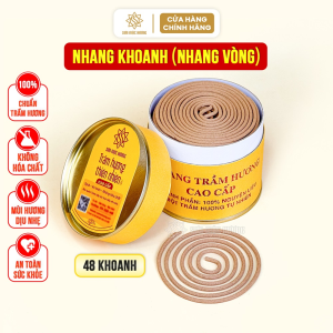Nhang khoanh trầm hương nhang vòng đốt xông nhà tẩy uế Sơn Mộc Hương đồ thờ cúng phong thủy may mắn tài lộc