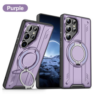 360° Metal Ring For Magsafe Stand Case For Samsung A16 A56 A55 A36 A07 A26 S26 Ultra S24 FE Plus Z Flip 7 S23 S25 Fold 7 Cover