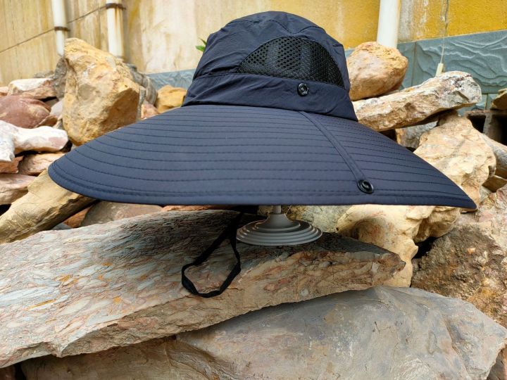 15cm Large Brim Sun Hat Caps Sunscreen Hat For Men Sun Protection