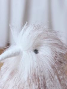 22CM Long Fluffy Kiwi Bird Plush Toy Realistic New Zealand Kiwi Stuffed Animal Doll Soft Flightless Bird Figure Home Decoration