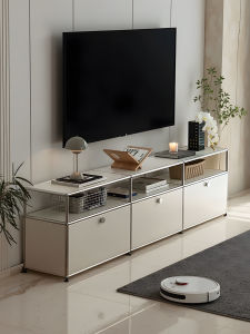 Modern Minimalist Stainless Steel TV Cabinet Sideboard Storage Combination Module Home Furniture Living Room Decor