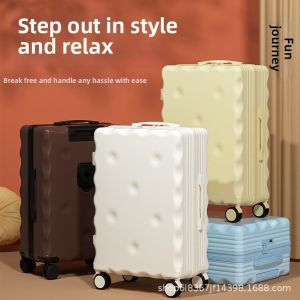 ZHUOLESHI | Biscuit Shaped Lightweight Luxury Trolley Case Cabin Baggage