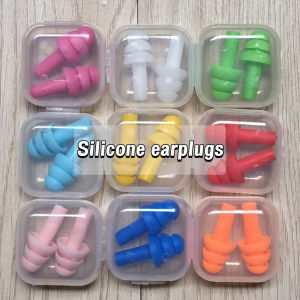 YoPo Silicone Swimming Ear Plugs Earplugs Earbuds Hearing Protect Safety EarPlugs With Box