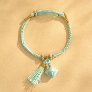 GUOQI | Handmade Colorful Rope Bracelet Braided Red Tiger Zongzi Design