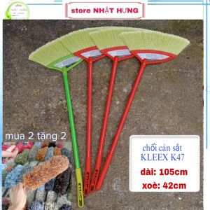 [ tặng 2 chổi quét bụi] Combo 2 Chổi Quét Nhà Cán Thép Sơn Tĩnh Điện Hàng Xuất Khẩu Kleex K47 Cao Cấp