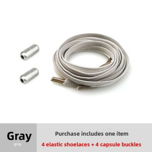 JIFANPAUL | Colorful Metal Capsule Elastic Shoelaces for Adults and Children