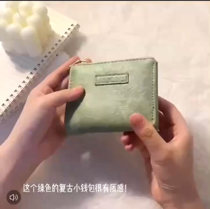 Ví Nữ Mini Da Mềm Khóa Kéo Cao Cấp 12x9cm Ví Đựng Tiền Thẻ ATM CCCD Ví Cầm Tay Nữ Nhỏ Gọn