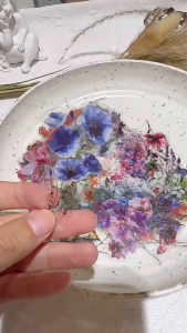 50Pcs Transparent color Flower Sticker Decorative DIY Phone Laptop Guitar Notebook