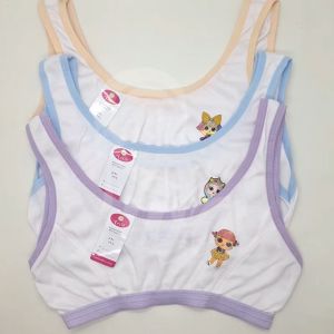 6 PCS Miniset anak polos motif gambar karakter / Bra remaja usia SD sampai SMP