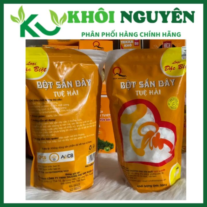 Bột sắn dây thầy Tuệ Hải (loại đặc biệt) gói 500g - Cty Quy Nguyên chùa Long Hương