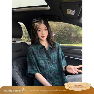 Vintage American Plaid Short Sleeve Shirt