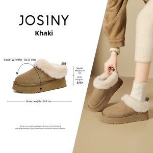 Josiny | Thick Sole Warm Furry Easy-On Women Snow Boots
