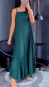 Dress Inner Plisket Dewasa Polos Mayung Premium Murah Tebal