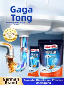ONEFULL | Powerful Dissolving Drain Cleaner Powder