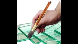 1 Máy Cắt Kính Cầm Tay 175mm Có Đầu Kim Cương Và Tay Cầm Chống Trượt Dụng Cụ Dễ Sử Dụng Để Cắt Kính Và Khoáng Chất