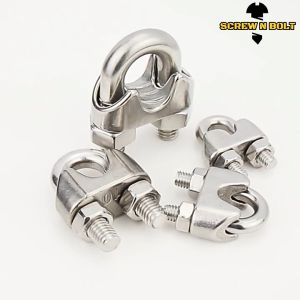 กิ๊ปจับลวดสลิง รัดสลิง ล็อคลวดสลิง สแตนเลส 304 - 16mm.(5/8) 18mm.(11/16) 20mm.(3/4) 22mm.(7/8) / Wire Rope Chip SUS304