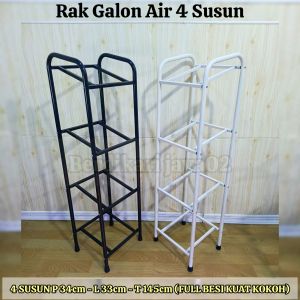 Rak Galon 4 Susun / Rak Penyimpanan Galon / Kuat 4 Galon Isi