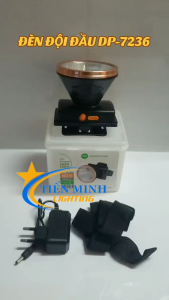 ĐÈN ĐỘI ĐẦU DP-7223/DP-7236A CÔNG TẮC ĐÔI CHỐNG THẤM NƯỚC TỐT CHUẨN CHỐNG NƯỚC IPX2 2 CHẾ ĐỘ SÁNG MẠNH/YẾU TẦM CHIẾU XA