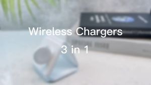Foldable Wireless Charger 3 In 1 Magnetic Charging Dock Travel Wireless Charging Stand for Iphone/Airpods/iwatch
