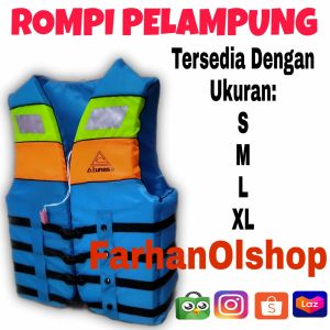 Baju Jaket Rompi Pelampung Renang Atunas Dewasa Dan Anak Anak