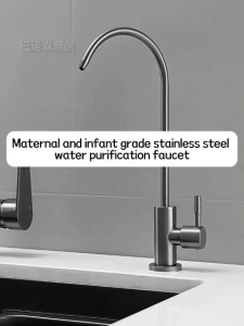 Purifier Direct Drinking Tap SUS 304 Stainless Steel G1/4 G3/8 G1/2 Universal Lead-Free 360° Swivel Easy To Clean Quick Fitting