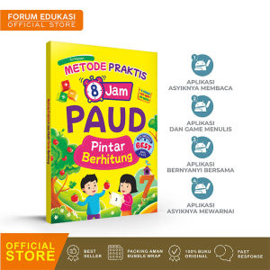 BUKU ANAK PAUD DAN TK : METODE PRAKTIS 8 JAM PAUD PINTAR BERHITUNG BEST SELLER