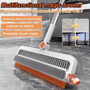 4-in-1 Cleaner Brush Bathroom Floor Brush Household Window Cleaner Window Screening Brush Wet And Dry