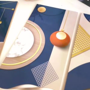 RUNABEE HIASAN DINDING 15X30CM DEKORATIF WALL ART REALISTIK AESTHETIC GEOMETRIK KAYU PAJANGAN POSTER