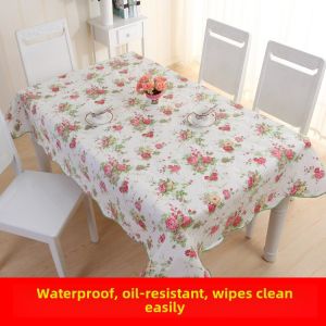 Waterproof Heat-Resistant Oil-Repellent Non-Washable European Tablecloth