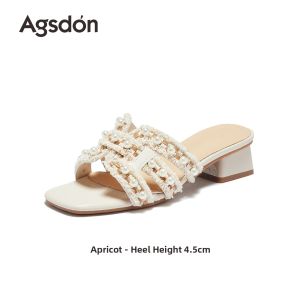 Agsdon | High Heel Summer Sandals Slipper Wearable with Skirts