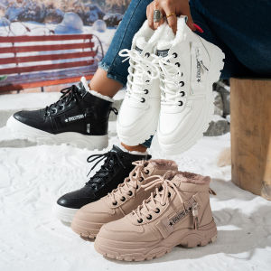 LUQUTCR Winter Snow Boots for Women Casual High-top Shoes Warm Womens Sneakers Platform Ankle Boots New